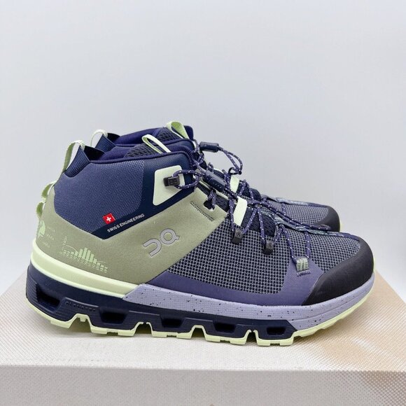 NEW On Cloudtrax Hiking Boot Sneaker Running Shoe Reseda/ Lavender Womens US 8.5 - Picture 4 of 13